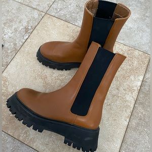 Zara leather boots